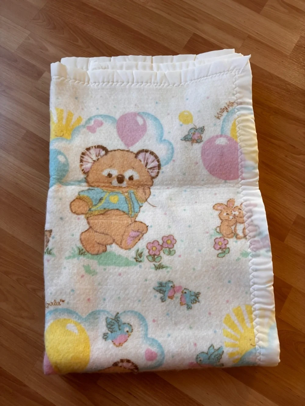 Kirby Koala 1985 Vintage Gibson Greeting Cards Crib Blanket